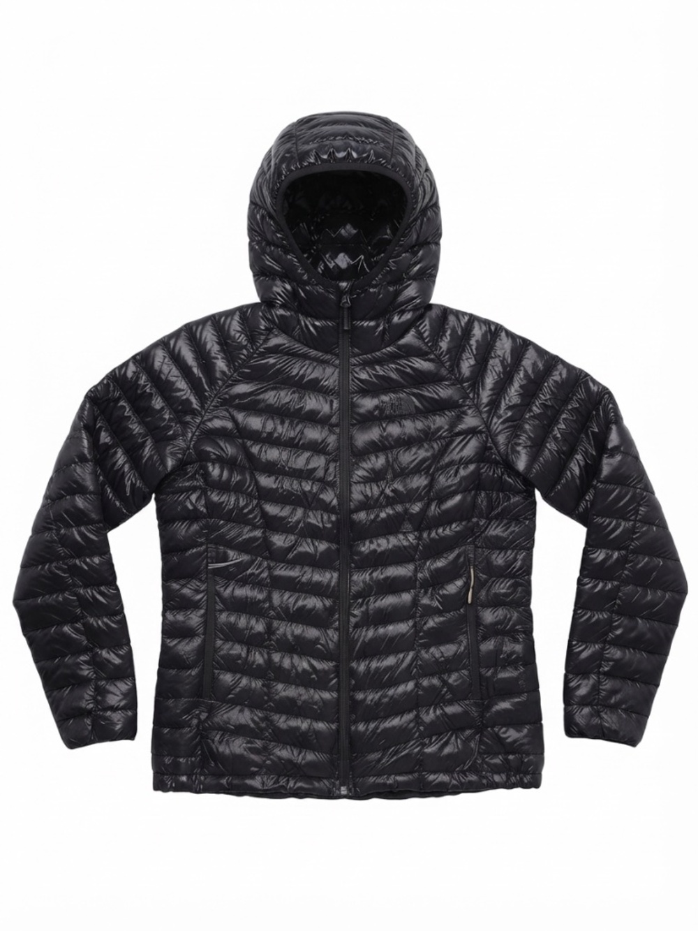 Mountain Hardwear Ghost Whisperer Hooded Down Jacket Women's Large Black Puffer